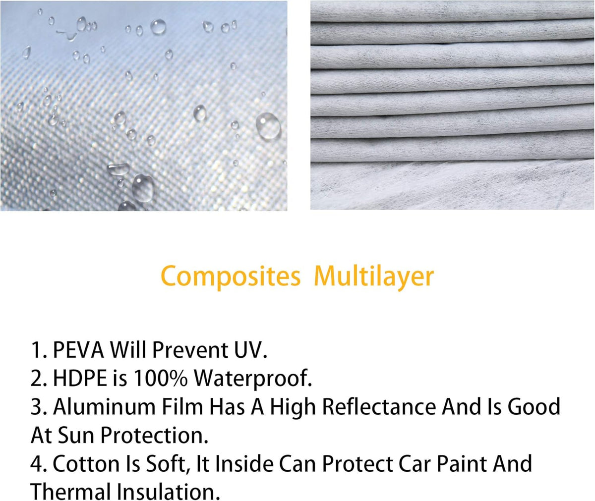 Waterproof All Weather Outdoor Car Cover with Zipper X76213