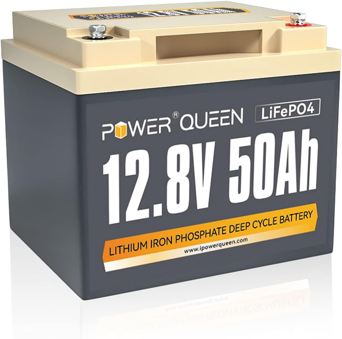 12.8V 50Ah LiFePO4 Battery, 640Wh Lithium Battery O33820
