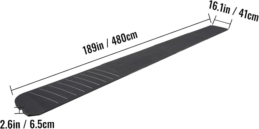 4 Pack Heavy Duty Rubber Curb Ramp Set L273103
