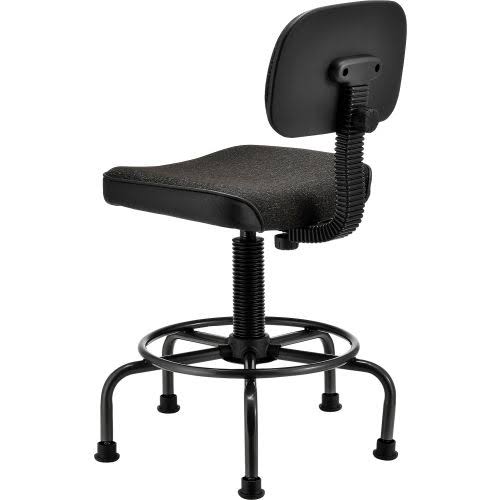 Fabric Desk Stool Black F371