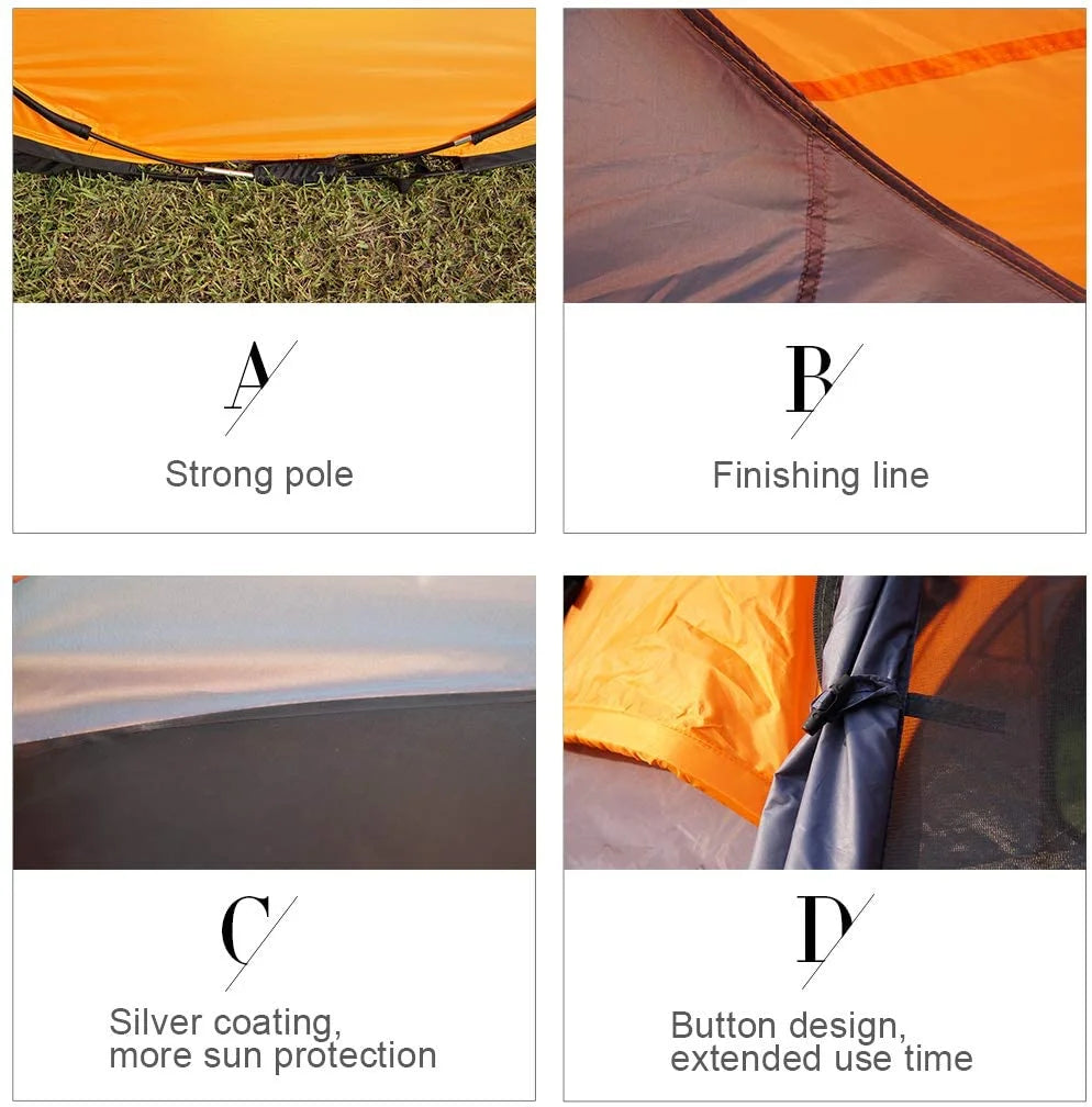 X-large Pop Up Dome Tent with Sky-window Portable Carrying Bag C734031