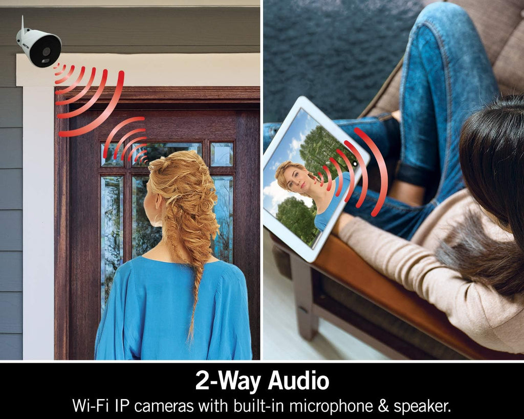 1080p Wi-Fi Smart Security System with 4 Indoor/Outdoor Cameras and 1TB Hard Drive C949