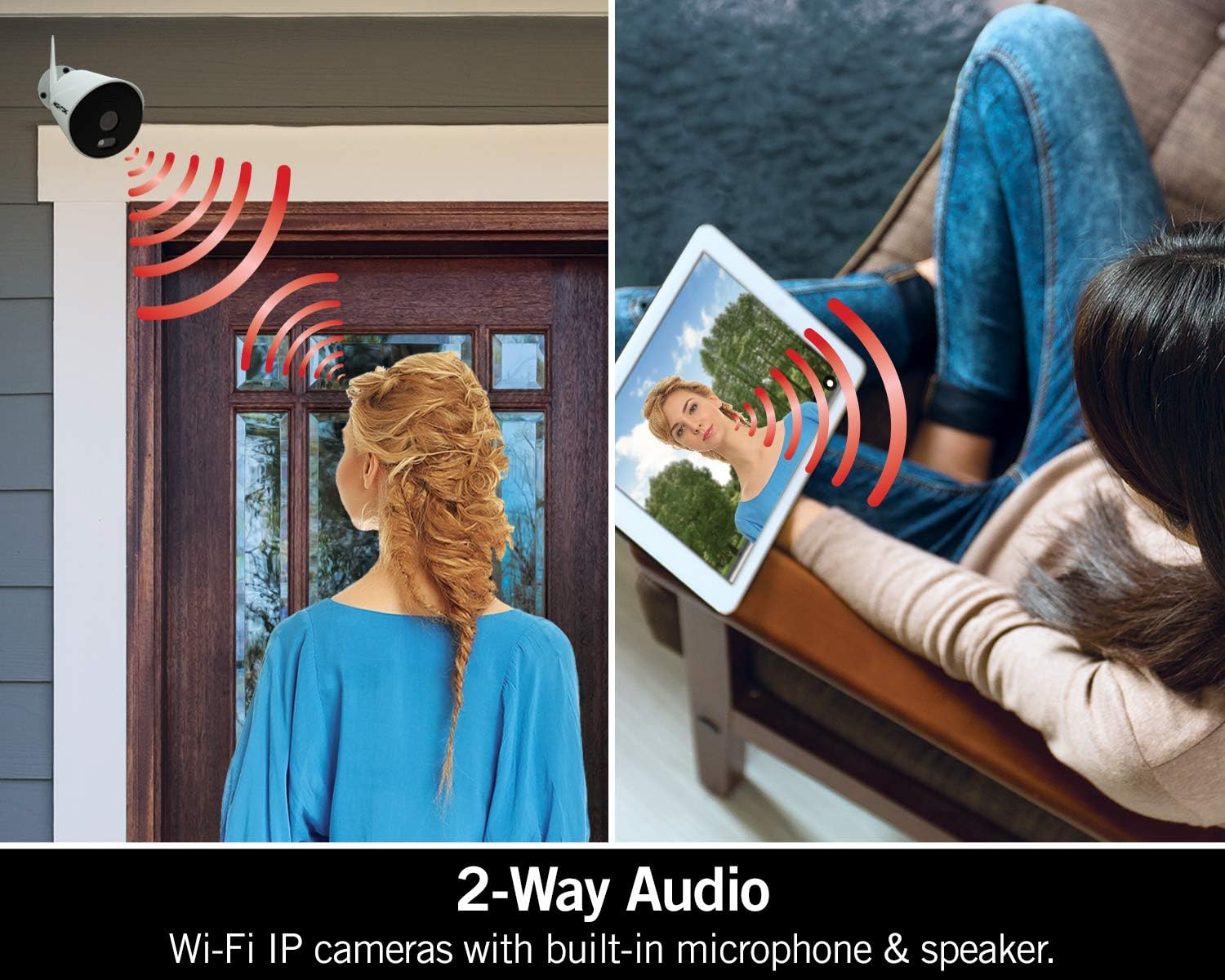 1080p Wi-Fi Smart Security System with 4 Indoor/Outdoor Cameras and 1TB Hard Drive C949