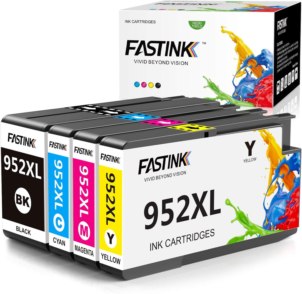 Compatible Ink Cartridge for HP 952 XL Printers (2 Black 1 Cyan 1 Magenta 1 Yellow) A977431