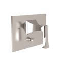 Flat Black Tub and Shower Diverter Plate with Lever Handle J5015