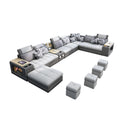 U Shape Corner Fabric Sofa with Bluetooth Speaker G88569