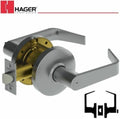 Satin Brass Privacy Lever Set W854344