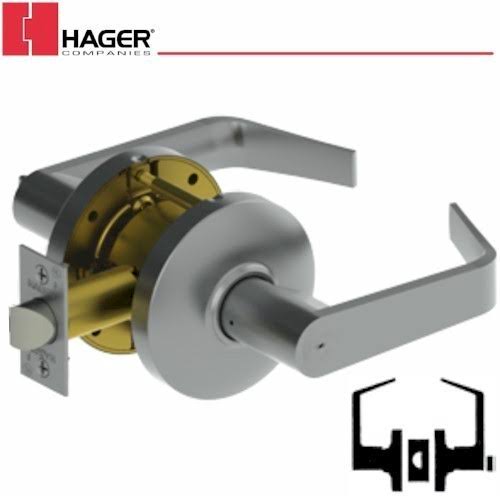 Satin Brass Privacy Lever Set W854344