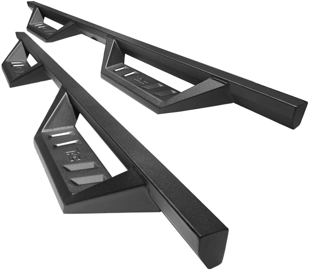 Black 4" Drop Side Steps Nerf Bars for Crew Cab Truck (2pcs) S424338