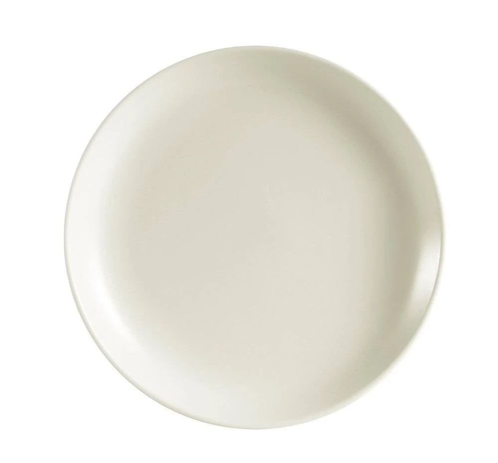 Rolled Edge 6-1/2-Inch Stoneware Coupe Round Plate, American White, Box of 36 I302752