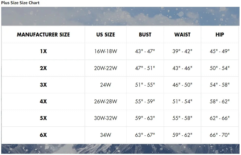 Plus Size Ski Jacket Coat D697183