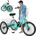 Cyan 7 Speed Adult Folding Tricycle J545291