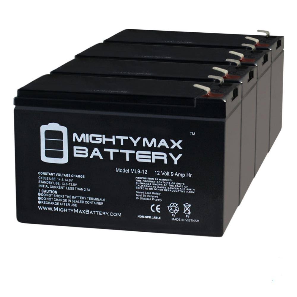 12-Volt 9 Ah SLA AGM Replacement Battery (4-Pack) O47978