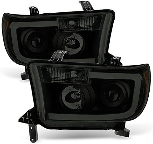 SMD LED Tube Projector Headlights Pair Set U790872