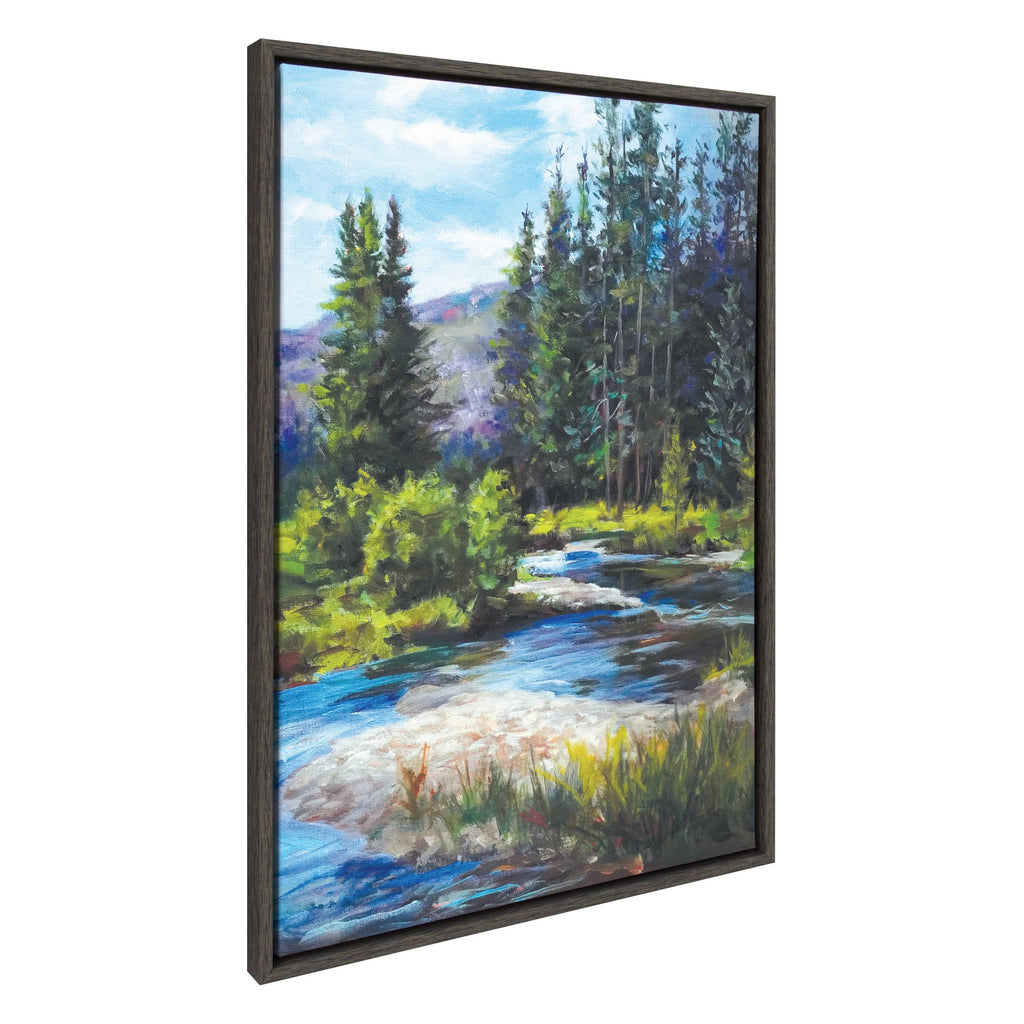 Grey Framed Canvas 28x38 O334980
