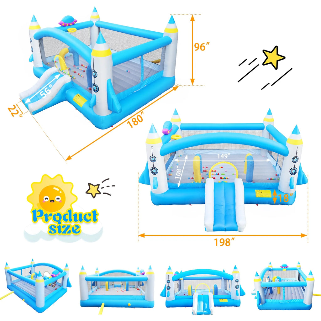 Inflatable Bouncer with Slide Jumping Castle E779