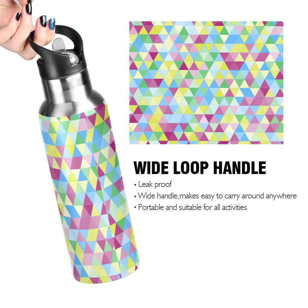 20 oz Insulated Stainless Steel Water Bottle with Straw Lid G48811