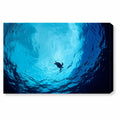 Blue Green Sea Turtle Canvas Art D95344