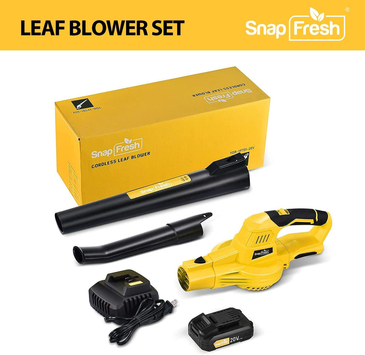 20V Cordless Electric Leaf Blower with Battery & Charger P23683