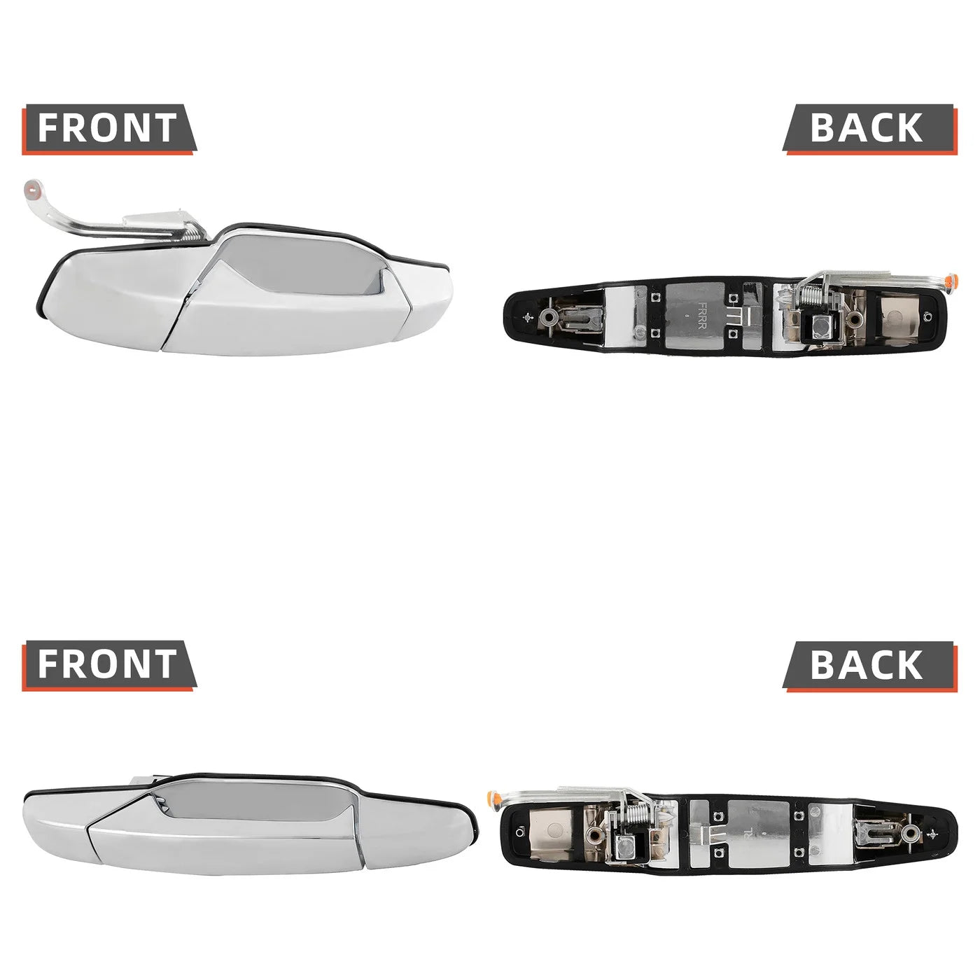 Chrome Exterior Door Handle O58213