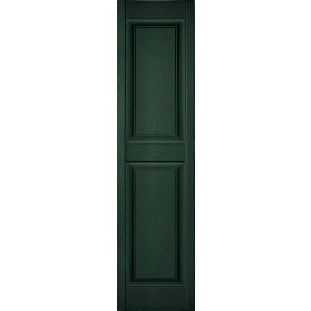 Midnight Green Raised Panel Shutters, Per Pair M9654
