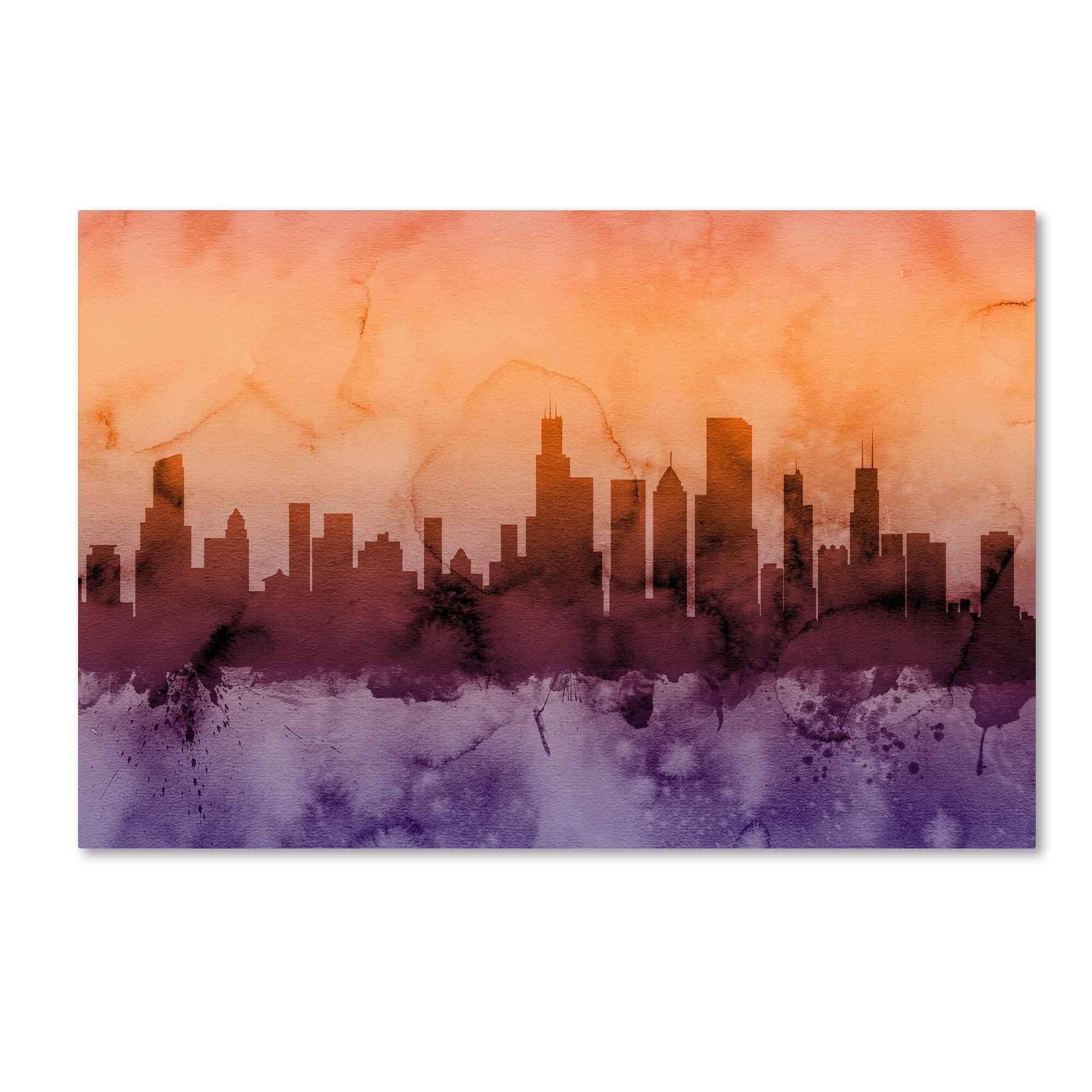 Chicago Illinois Skyline Canvas Art M244