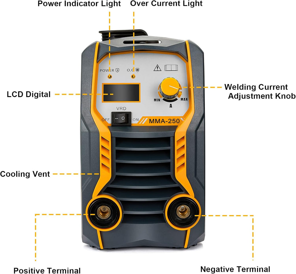 110V/220V 200Amp ARC Stick Welding Machine IGBT Dual Voltage Welder S611053