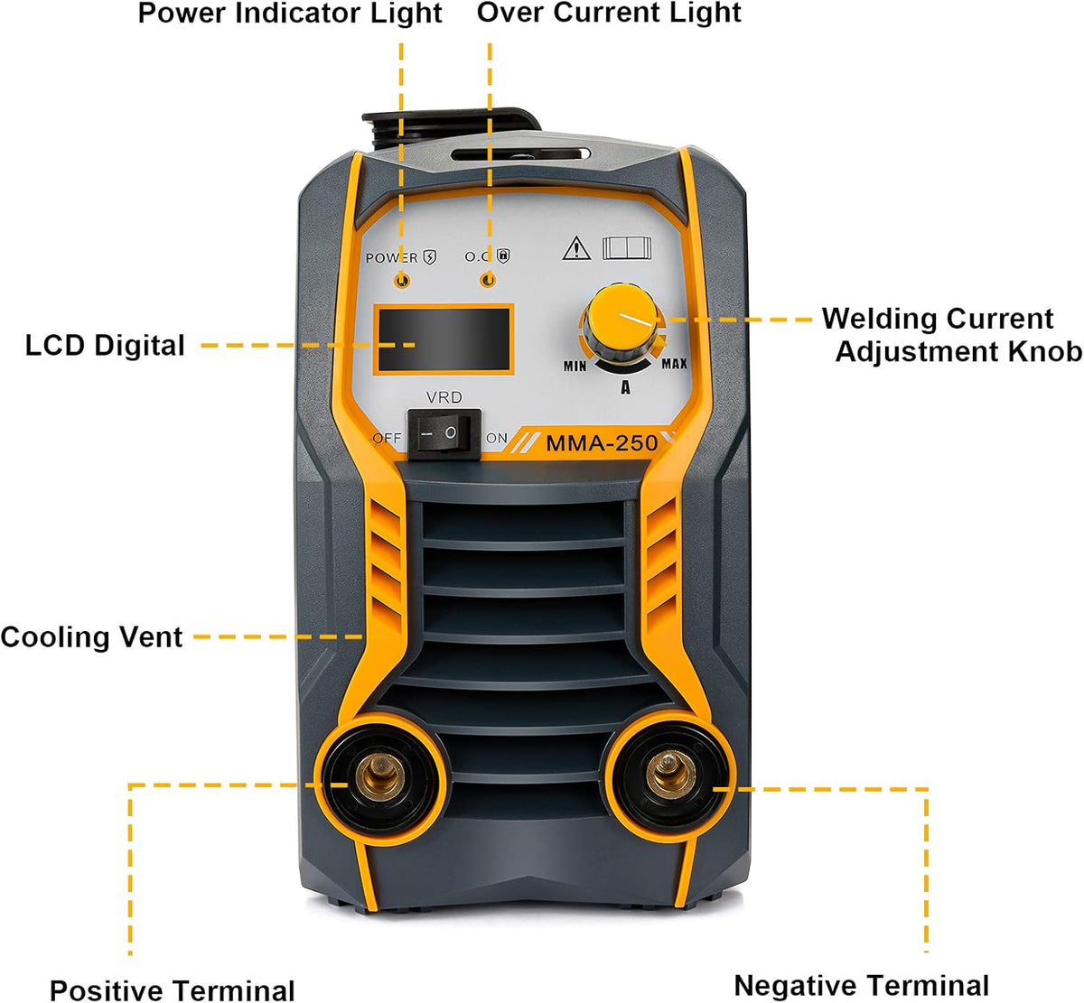 110V/220V 200Amp ARC Stick Welding Machine IGBT Dual Voltage Welder S611053