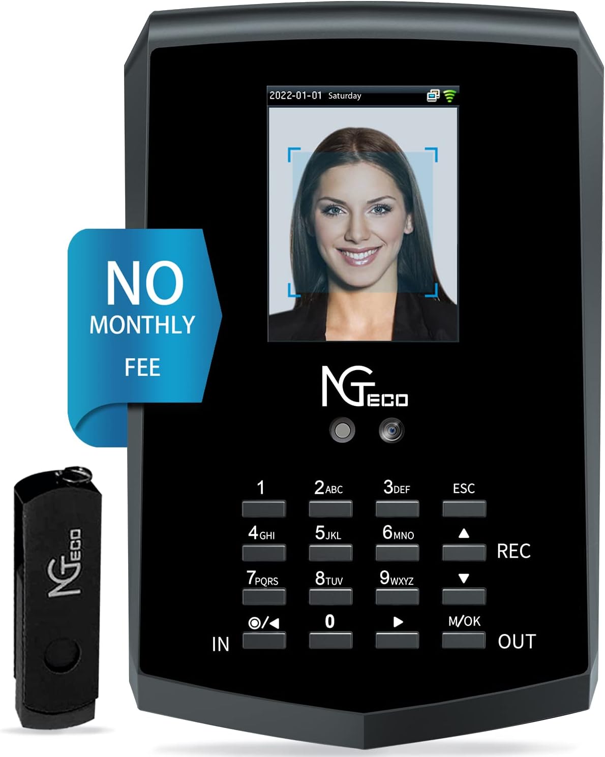 Face Recognition Time Card Machine H803