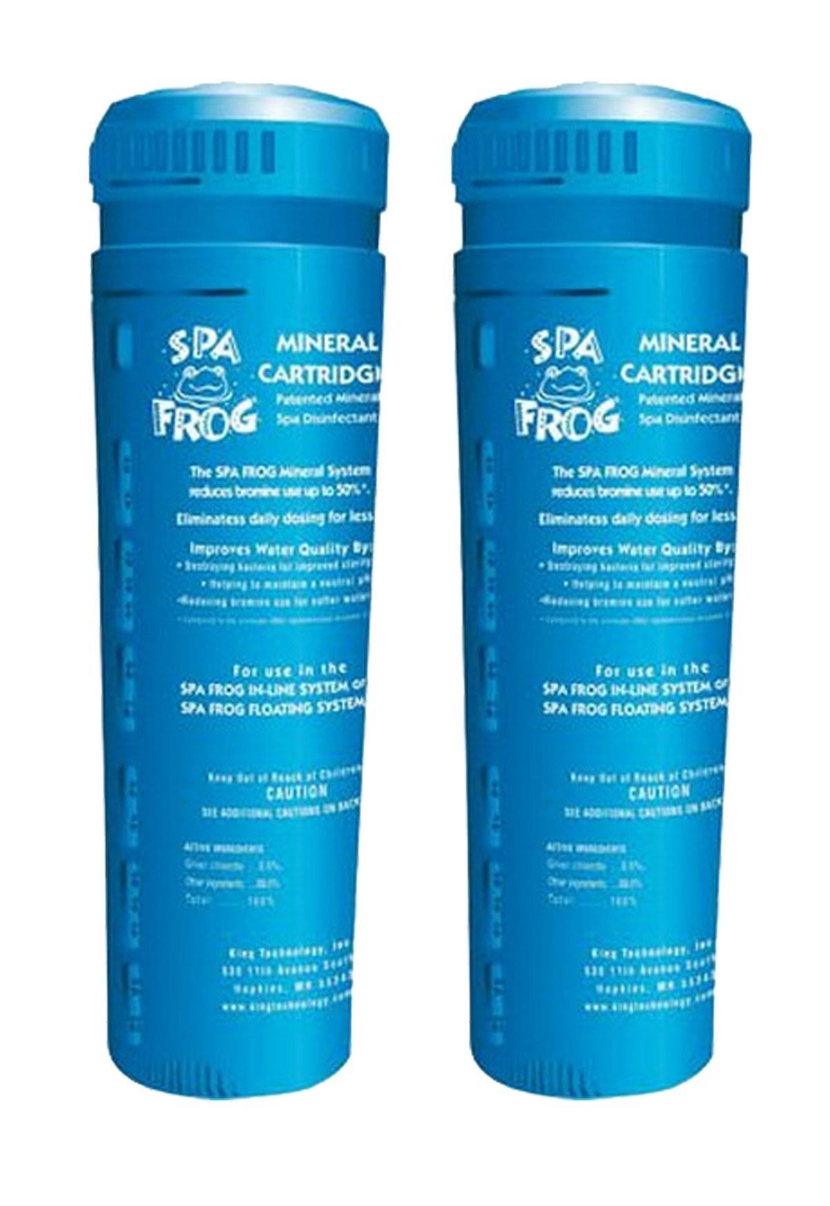 2 Pool Frog Spa Tub Replacement Floating Mineral Sanitizer Cartridges N386585