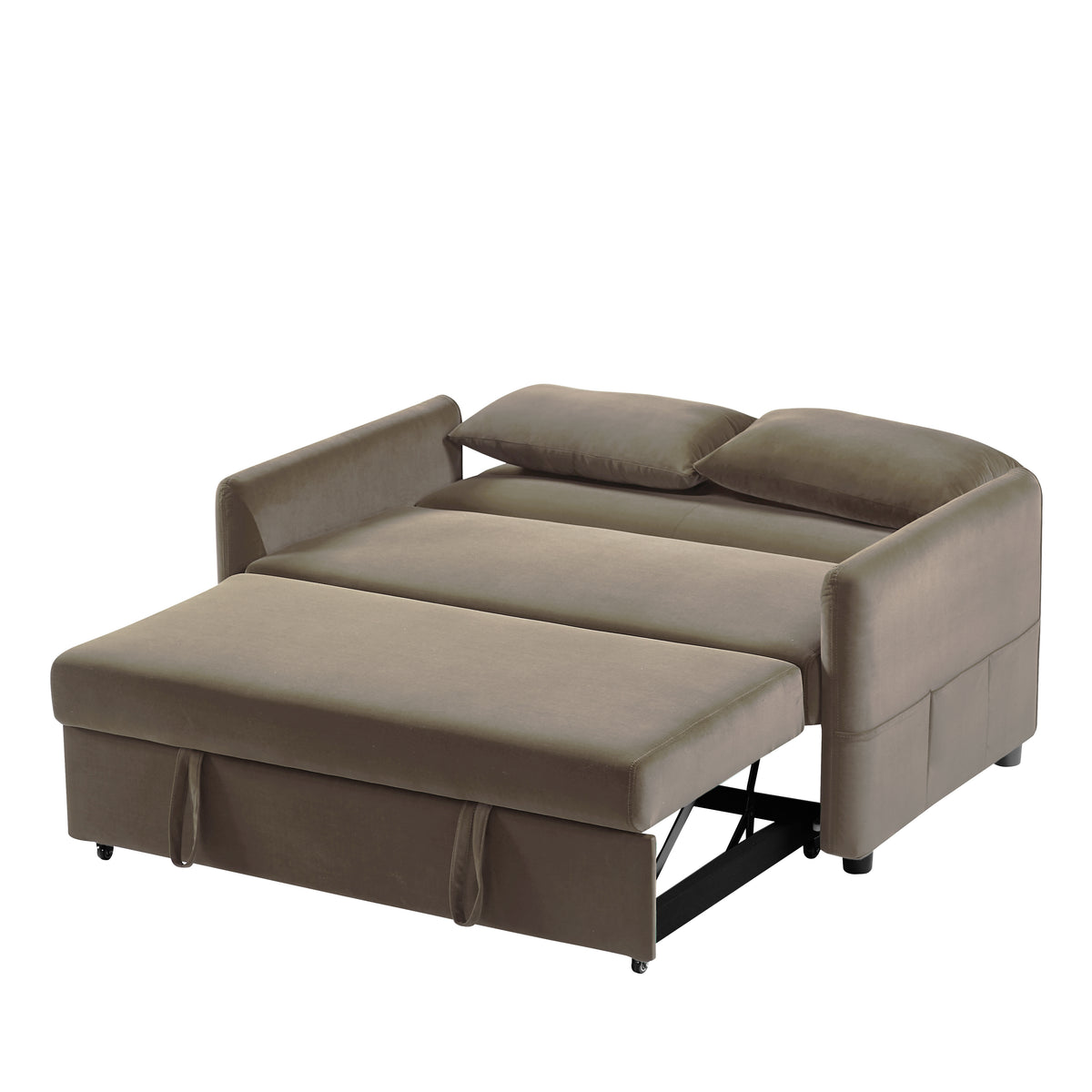 Convertible Velvet Loveseat Sofa K464