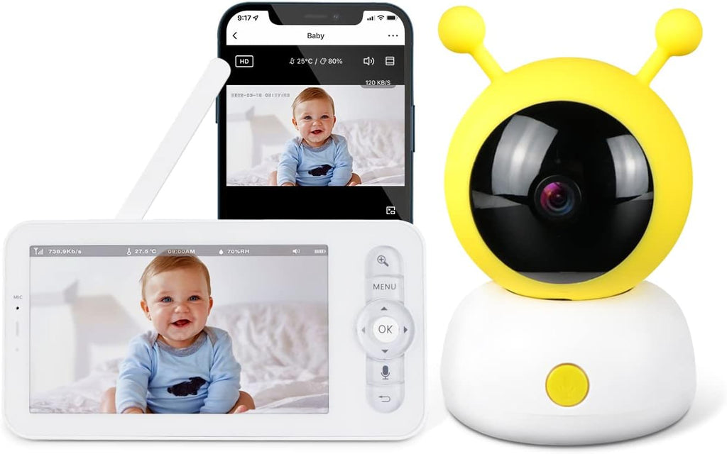 1080p WiFi Baby Monitor with App and Screen I3267