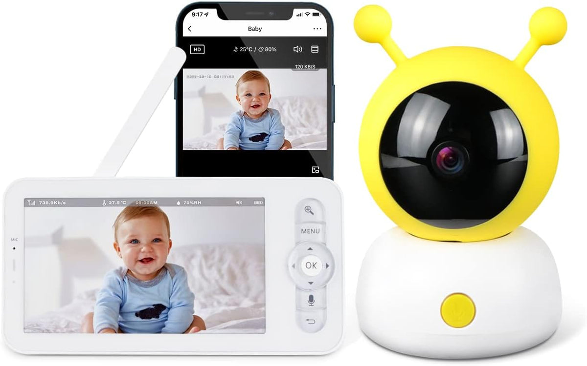 1080p WiFi Baby Monitor with App and Screen I3267