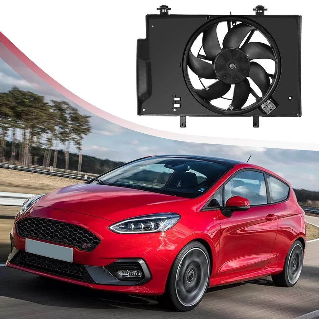 Engine Cooling Fan Assembly for Ford Fiesta 1.6L L4, Pack of 2 F72451