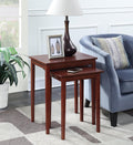 Mahogany Accent End Table Pack of 2 P956