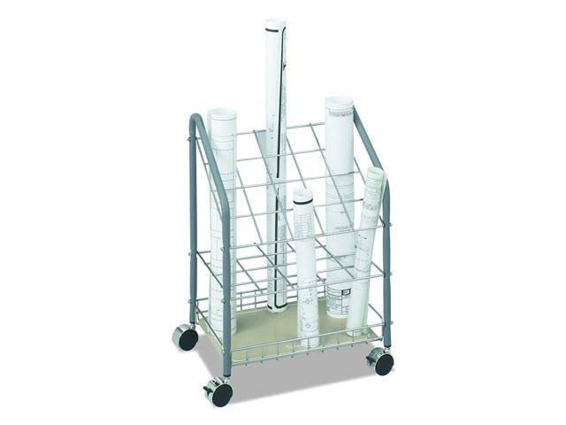 20 Compartment Light Gray Wire Roll File Y891