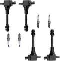 4pcs Ignition Coil Pack and Platinum Spark Plug for Nissan Sentra 2002-2006 1.8L L4 R16426