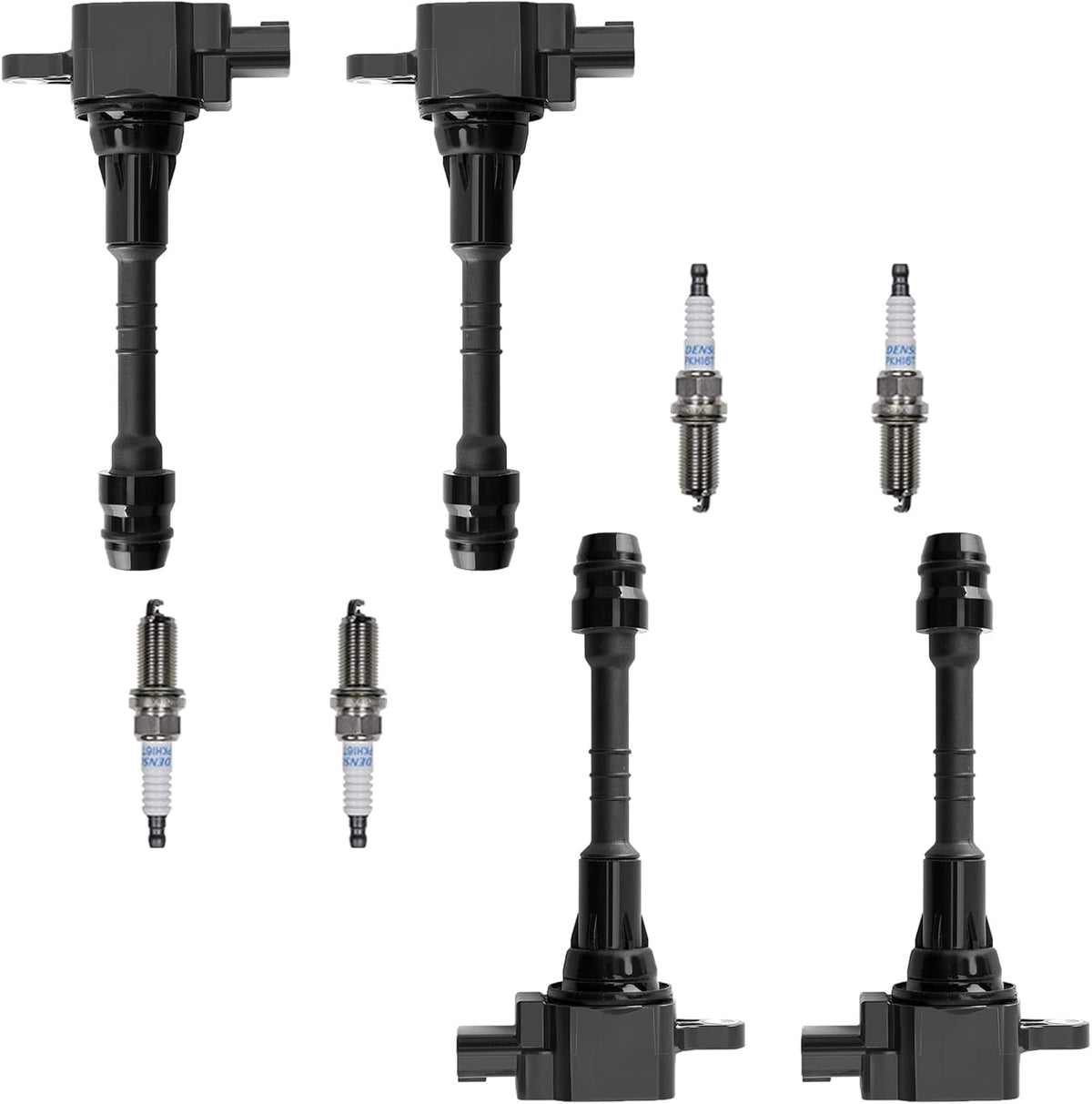 4pcs Ignition Coil Pack and Platinum Spark Plug for Nissan Sentra 2002-2006 1.8L L4 R16426