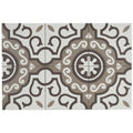 White & Brown 8x8 Decorative Tile U3998