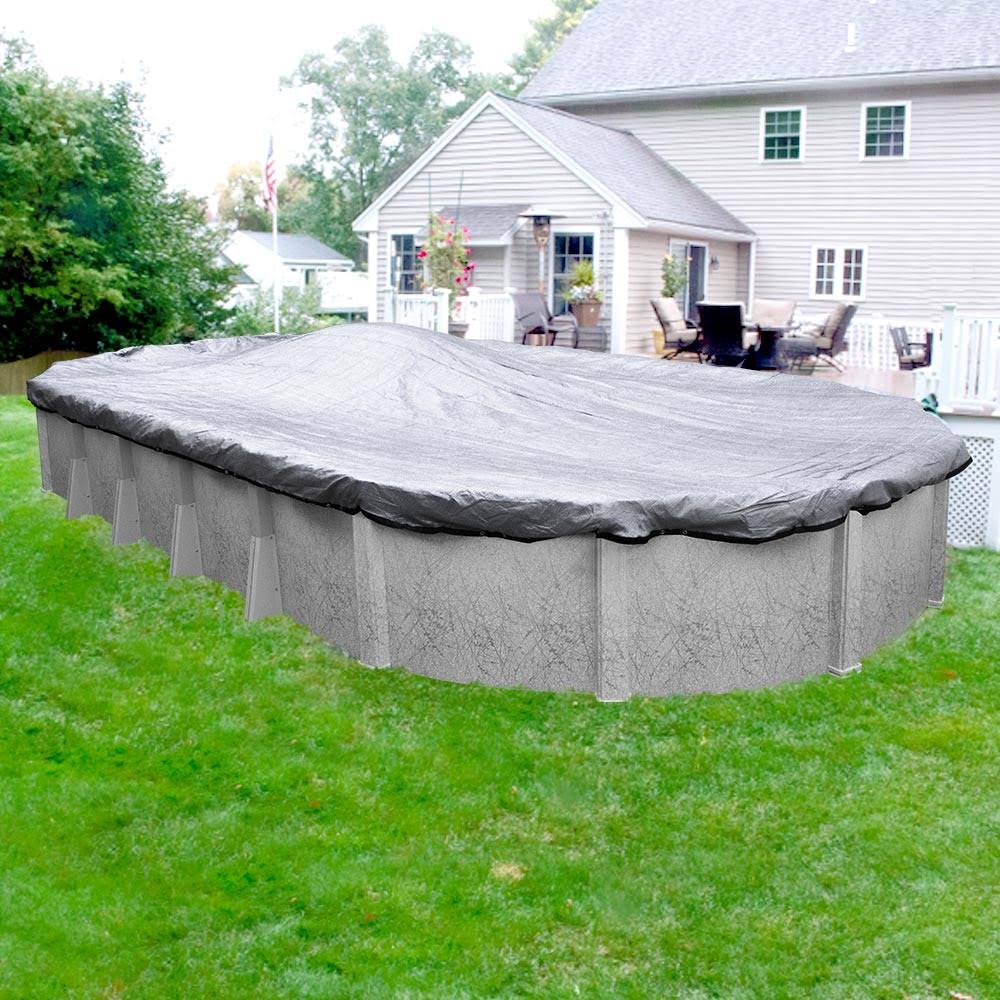 Oval Silver Winter Pool Cover X395895