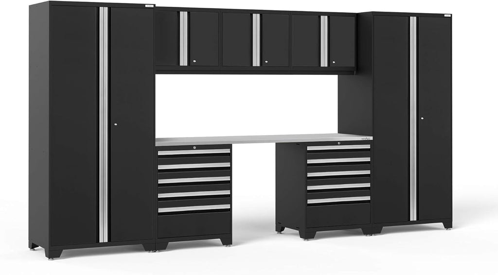 Red 8 Piece Garage Cabinets U3572