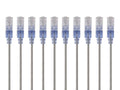 10-Pack Cat6a Ethernet Patch Cable 3ft Gray F469