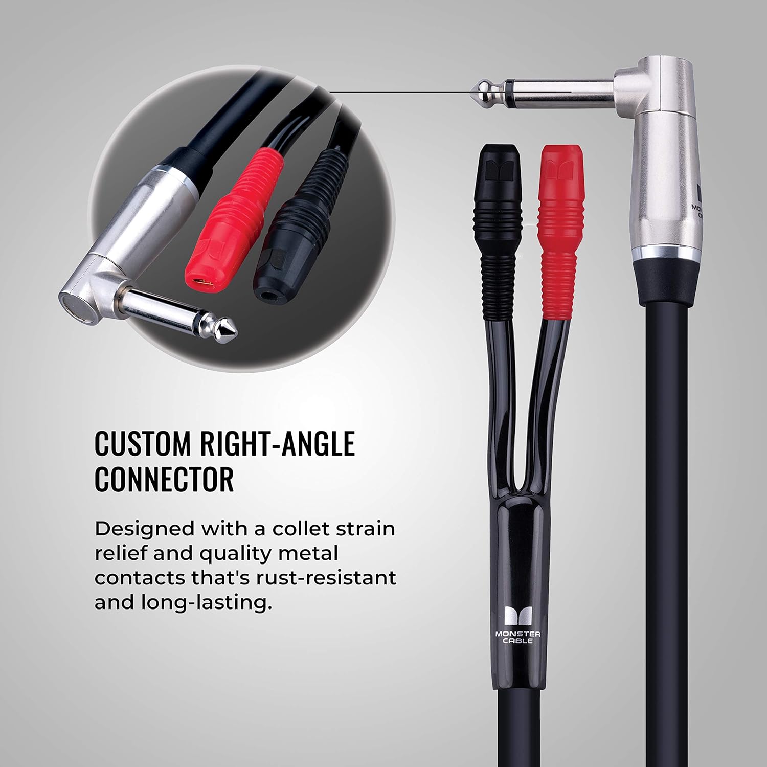 1/4 Inch to Faston Speaker Cable, 12 feet M6186