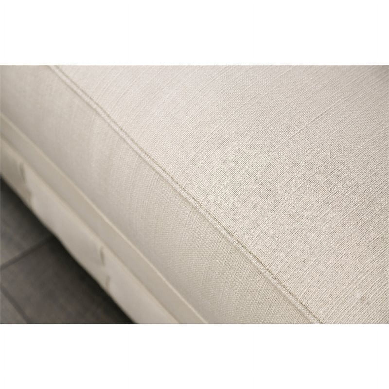 Beige/Black Transitional Fabric Sofa with Pillows A640