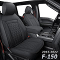 Black & Red Waterproof Faux Leather Seat Covers Full Set V31013