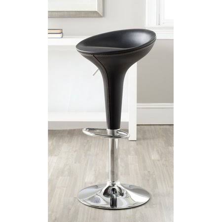 Black Adjustable Height Swivel Bar Stool E3329