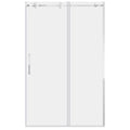 Chrome Sliding Shower Door with Stationary Panel K12006