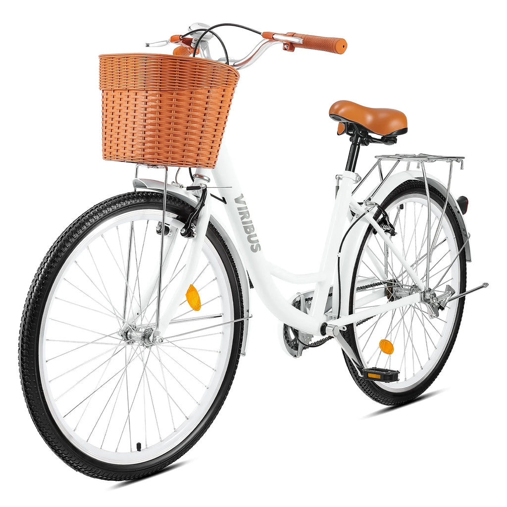 24 Inch Women's Comfort Bike with Basket Step Through Bike M8816