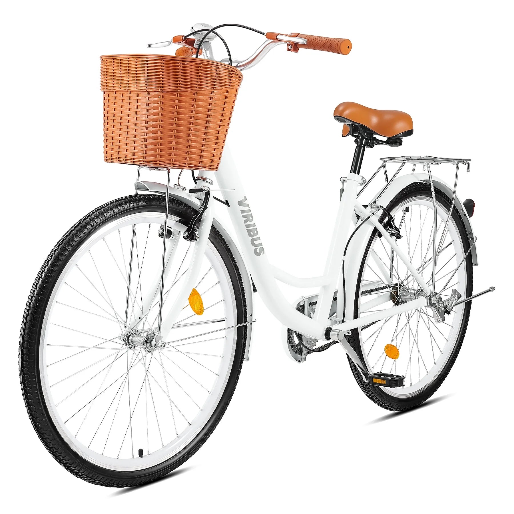 24 Inch Women's Comfort Bike with Basket Step Through Bike M8816