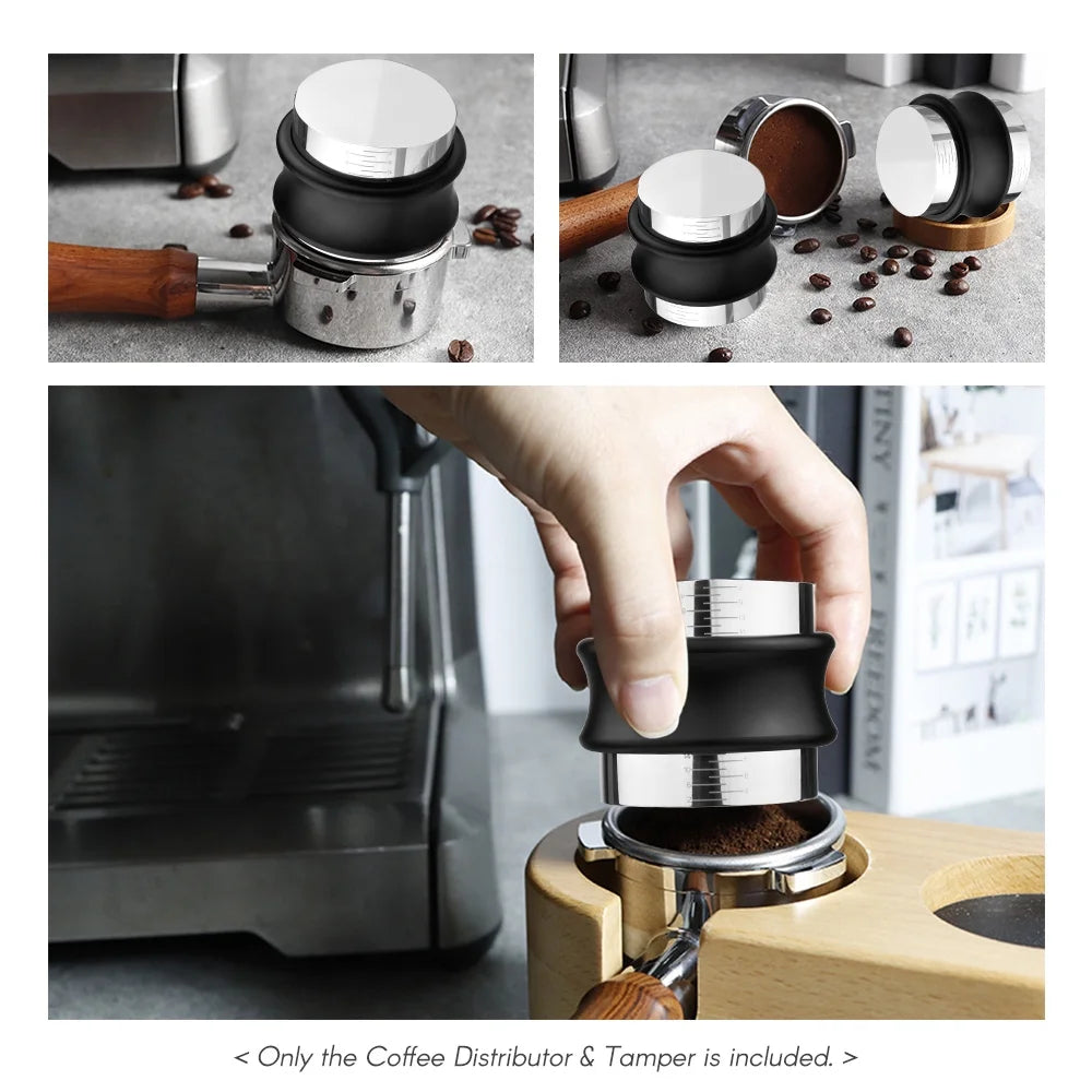 Steel 58mm 2-in-1 Adjustable Coffee Tamper C64829